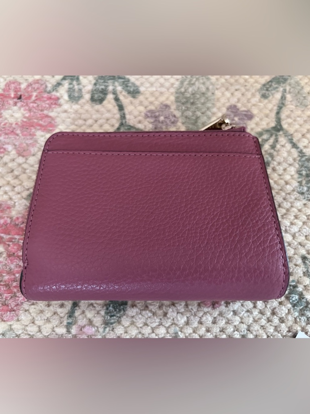 kate spade Small Pebbled Leather L-Zip Wallet - Picture 5 of 15
